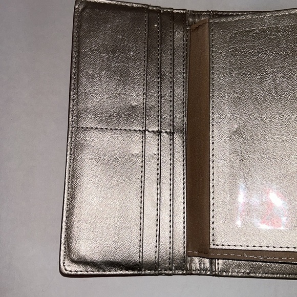 Nine West Red Leather Wallet with Silver Zipper Detail - Picture 6 of 11